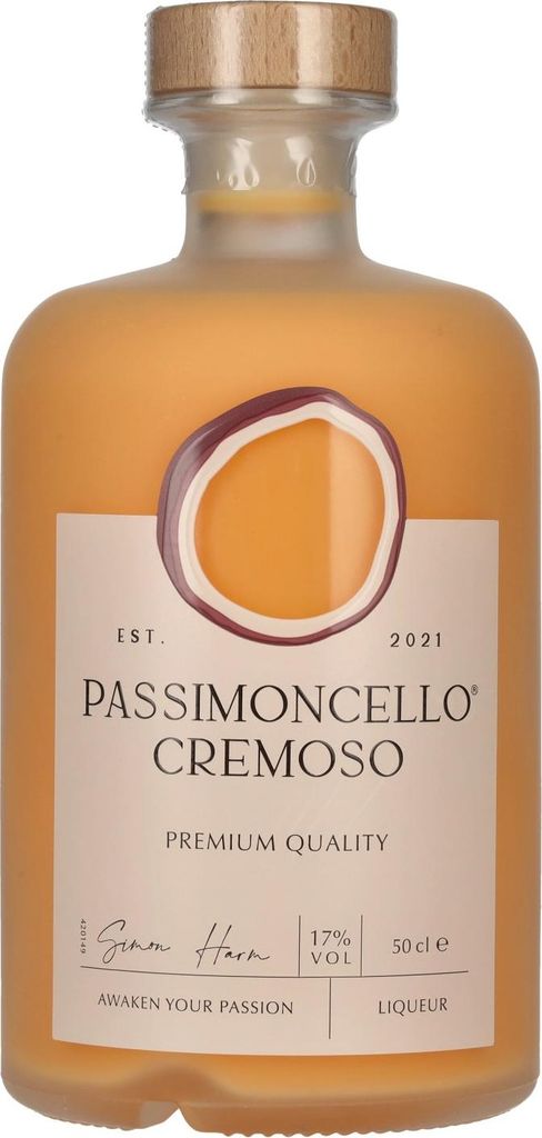 Passimoncello Cremoso Premium Quality Liqueur 17% Vol. 0,5l Produktbild 