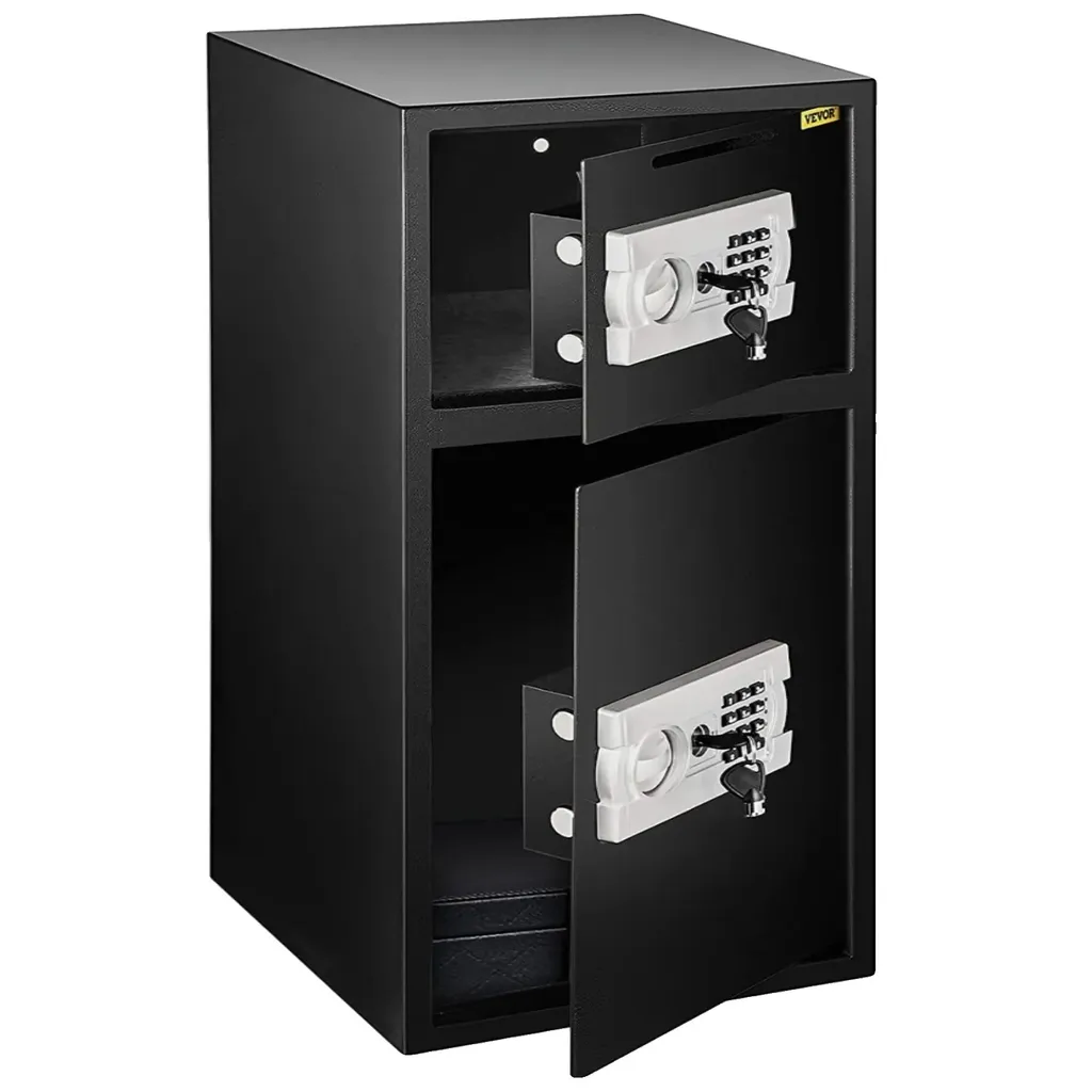 Armoire forte blindée avec clavier électronique et double porte acier
