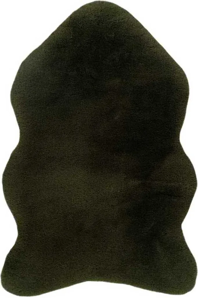 Fourrure artificielle Happy 90 x 60 cm en polyester doux blanc polaire