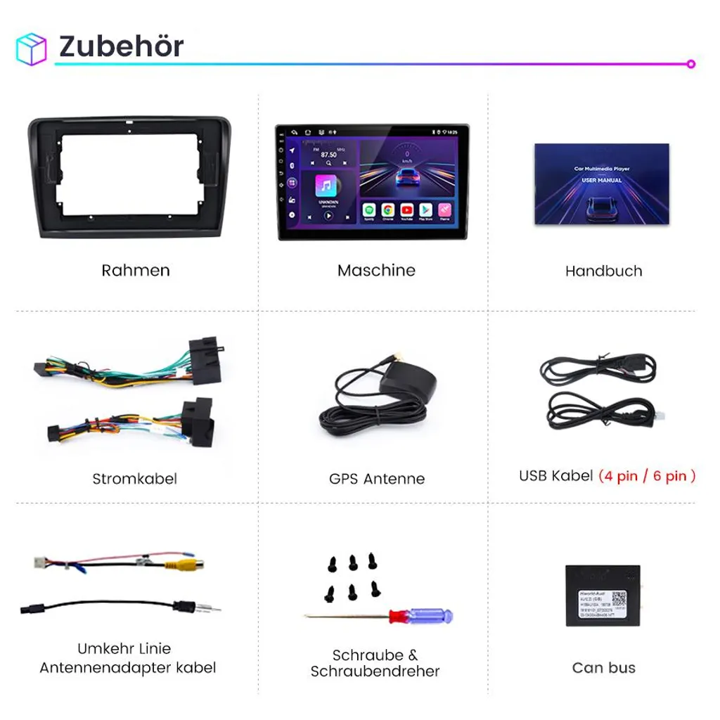 Autoradio 10" Android 10-64Go pour Skoda Superb 2008-2015 CarPlay - 14