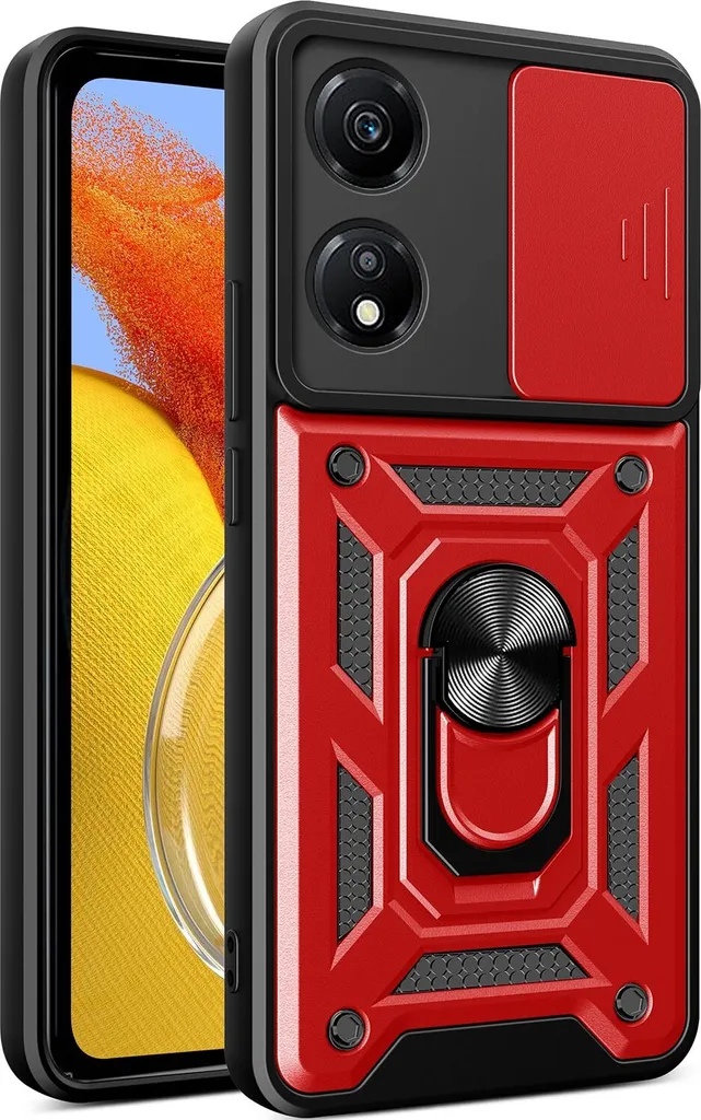 Cover Honor X5 Plus Bumper Silicone TPU: Protezione Totale Rossa