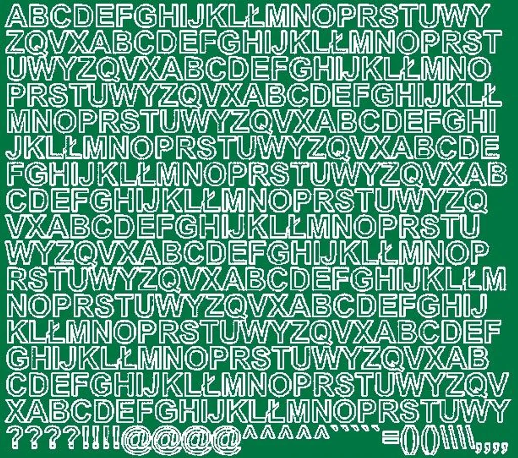 Adesivi Lettere 1 cm Verde Opaco - Il Tocco Magico per le Tue Scritte
