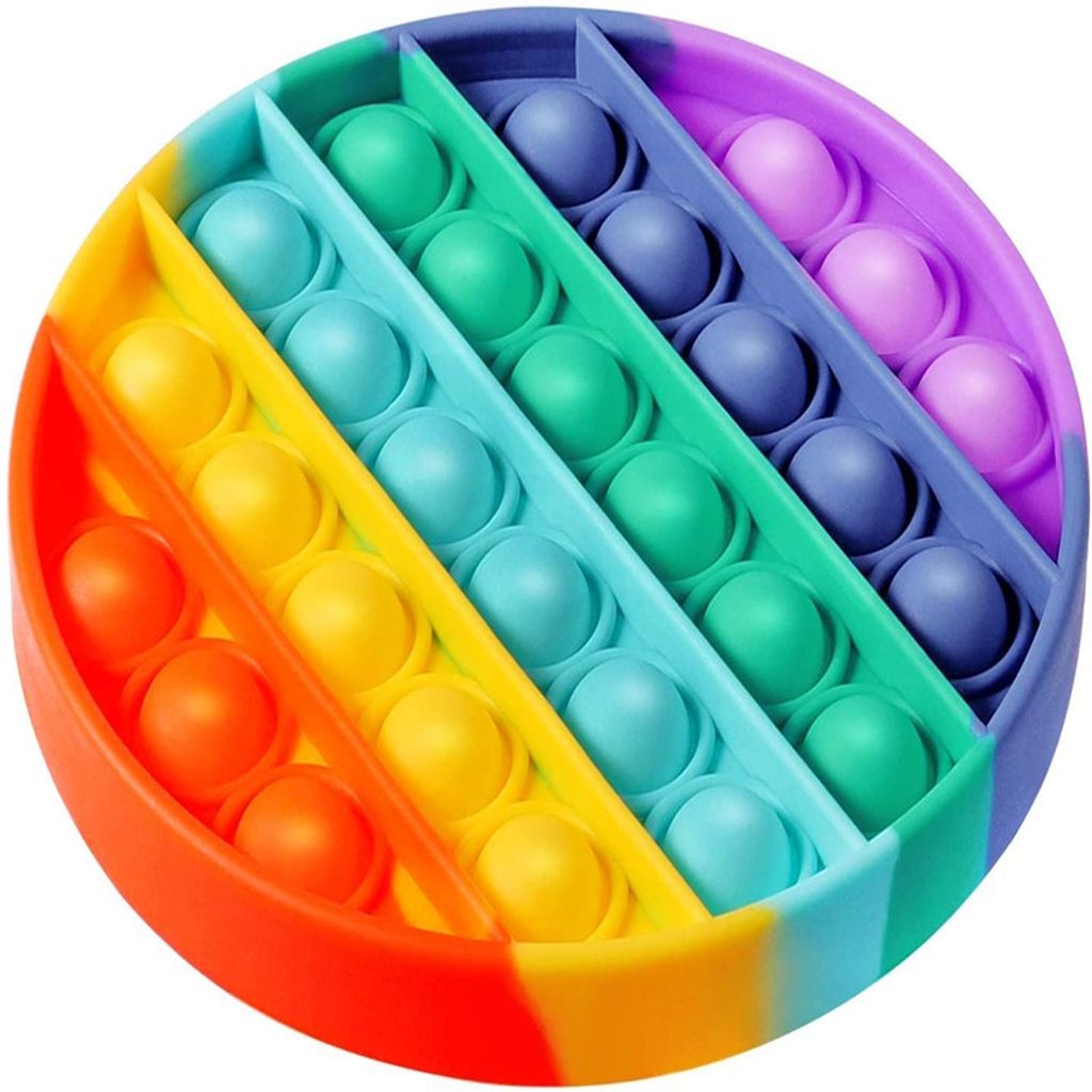 1/2Fidget Toys Push Simple Pop Bubbles Board sensorisches beruhigendes Spielzeug 