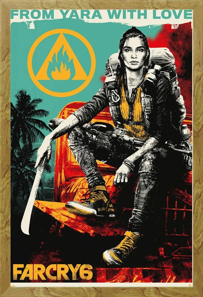 Offerta Poster Far Cry 6 Yara + Cornice Shinsuke Rovere Maxi 61x91,5
