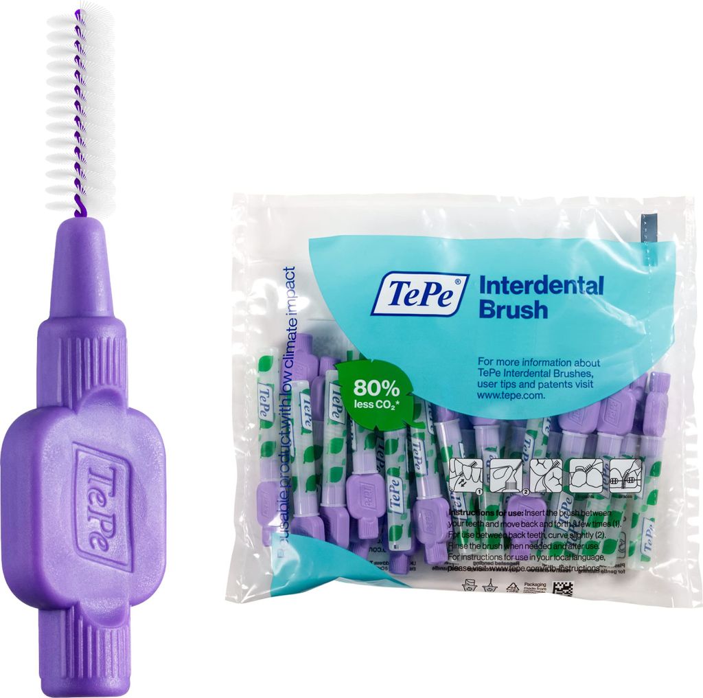 TePe Original Interdental Brushes Purple 1.1mm 25 Pieces - Produktbild 5