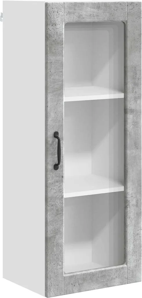 vidaXL Armadio da cucina con anta grigio cemento 40 x 31 x 100 cm materiale a base di legno