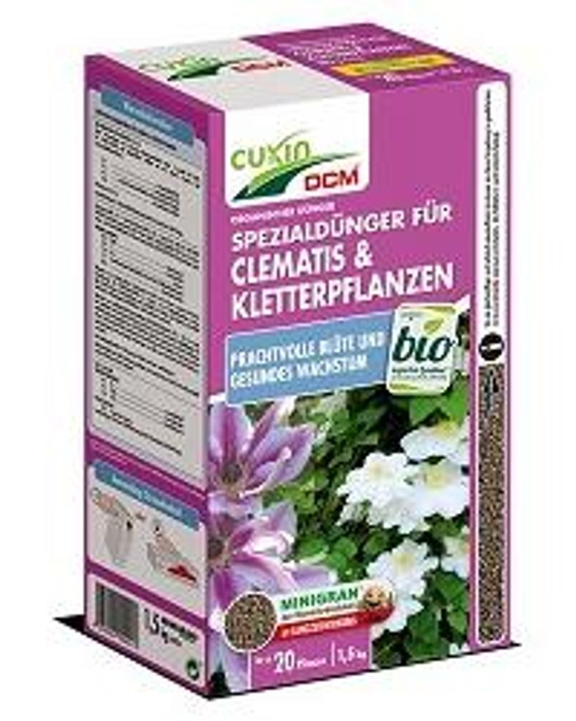 Cuxin DCM Spezialdünger für Clematis & Kletterpflanzen 1,5 Produktbild 