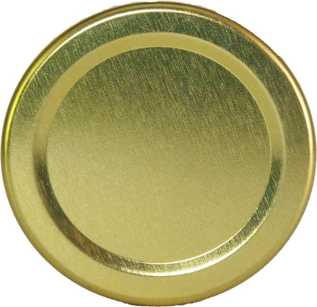 Pullmer Schraubdeckel 53mm Gold - 50 Stück Für Einmachgläser