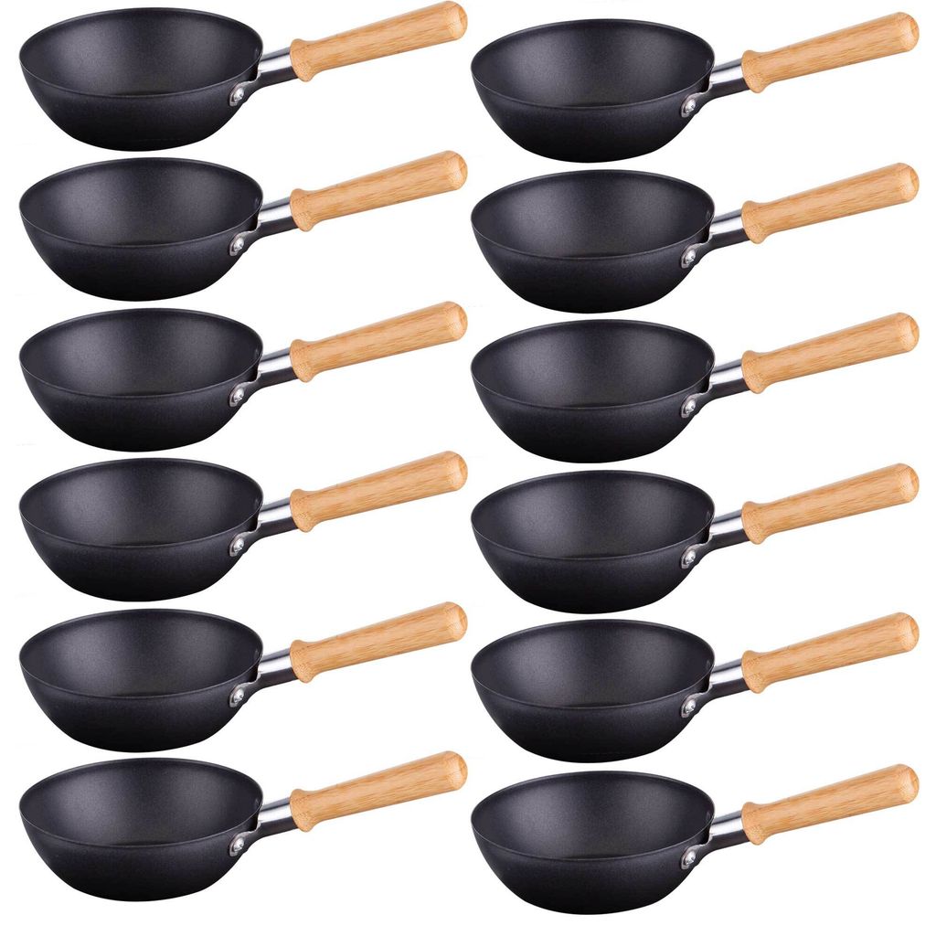12x Syntrox Universal Wok Grill poêles avec poignée en Image du produit 