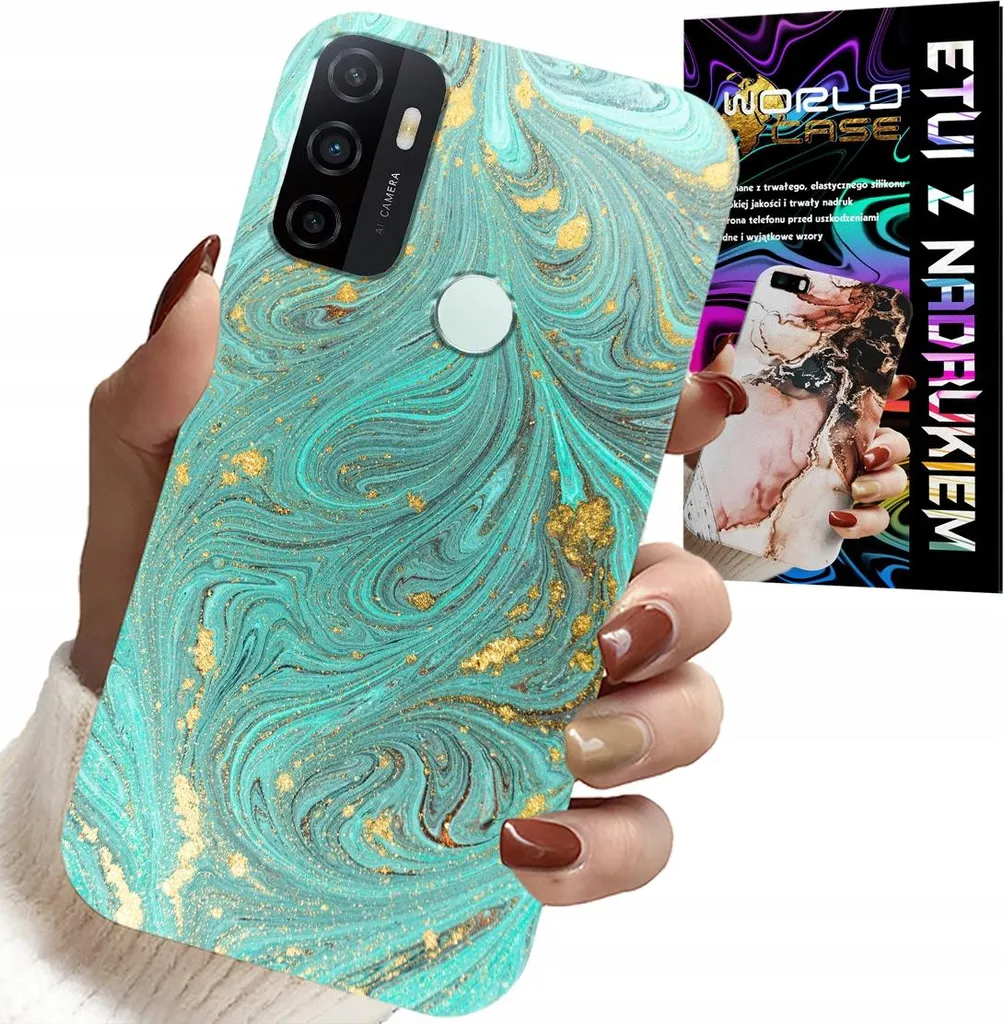 Custodia Oppo A53 / A53s 2020 Marmo con Vetro Temperato 9H - Shop Online