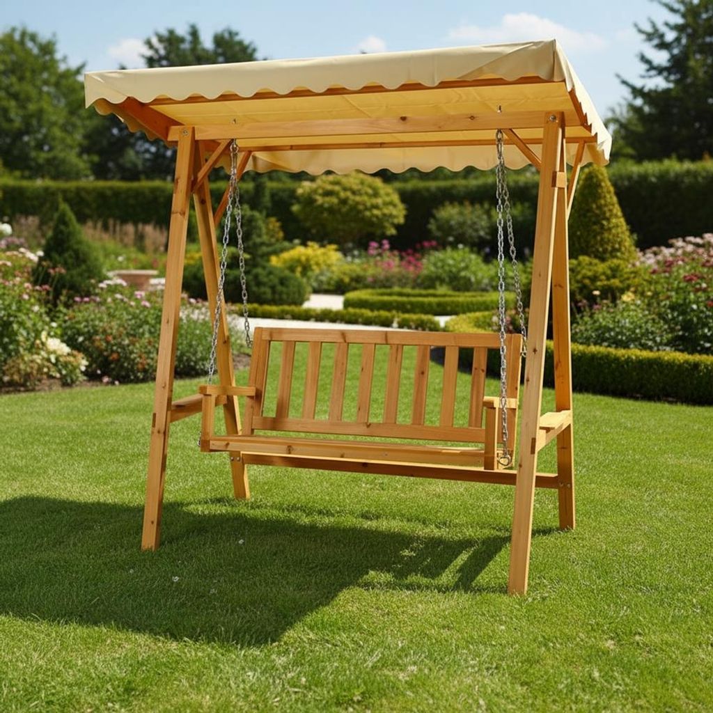 Melko Hollywoodschaukel 3-Sitzer Gartenschaukel Produktbild 
