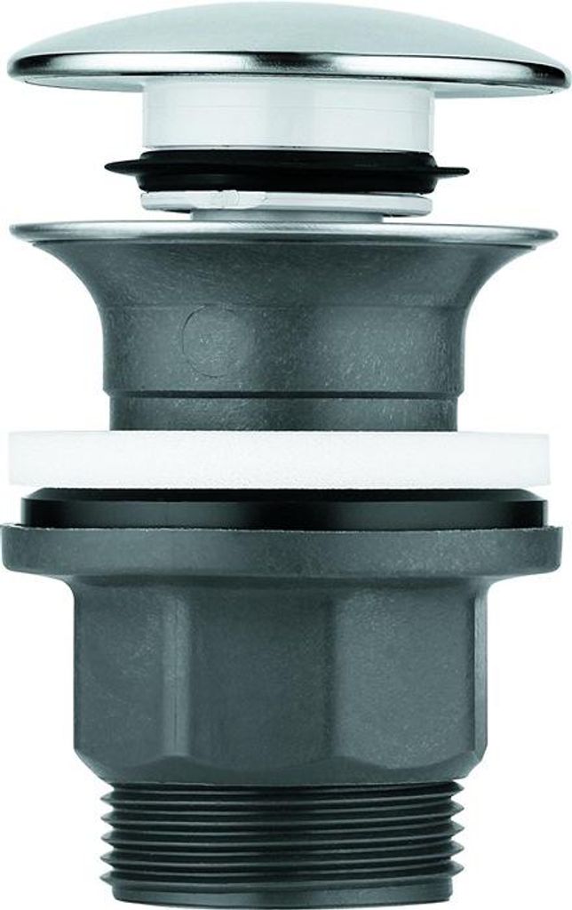 A plumbing drain assembly with a pop-up stopper.