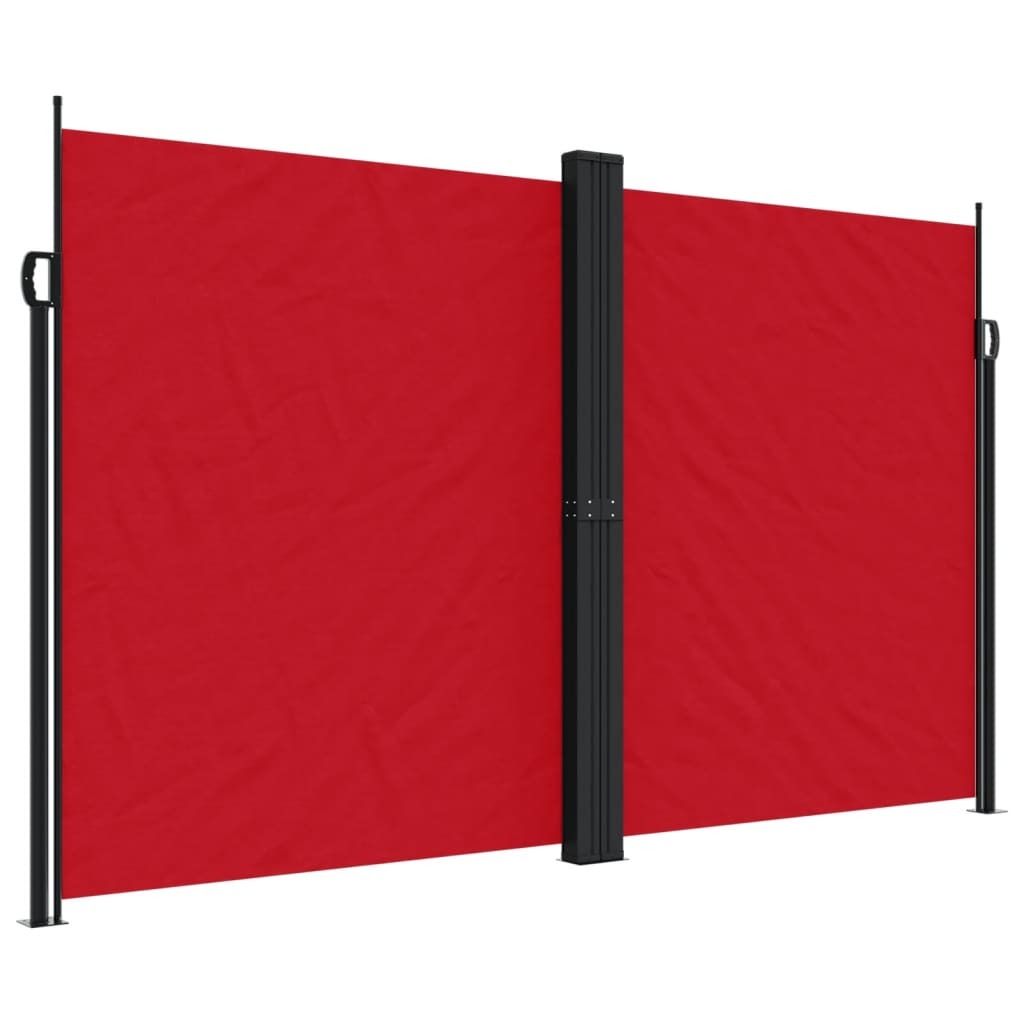 vidaXL Seitenmarkise Ausziehbar Rot 200x600 cm