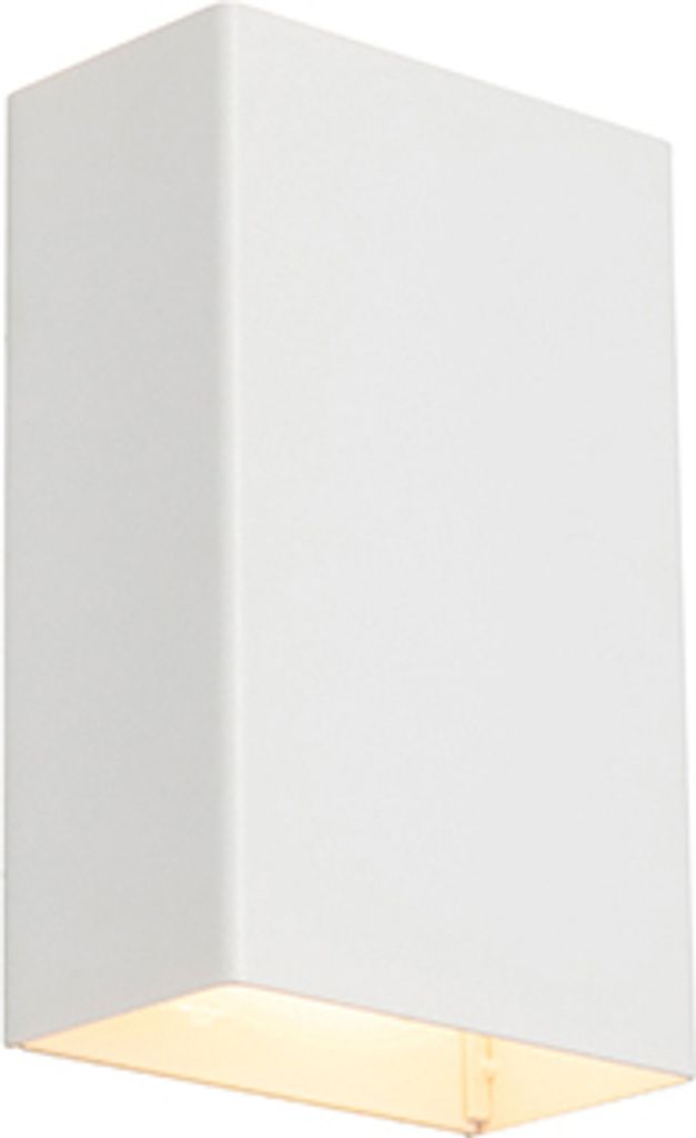 QAZQA - Moderne Wandleuchte Weiß 2-flammig - Otan S I Wohnzimmer I Schlafzimmer I Up & Down - Stahl Rechteckig - LED geeignet G9