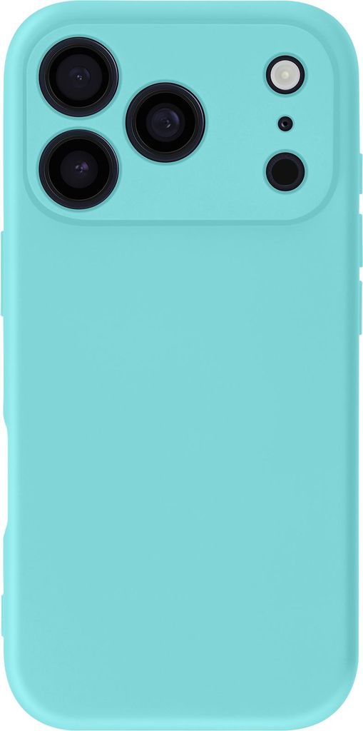 Avizar, iPhone 17 Pro Soft-Touch Silikonhülle SmoothGrip Serie, Türkisblau