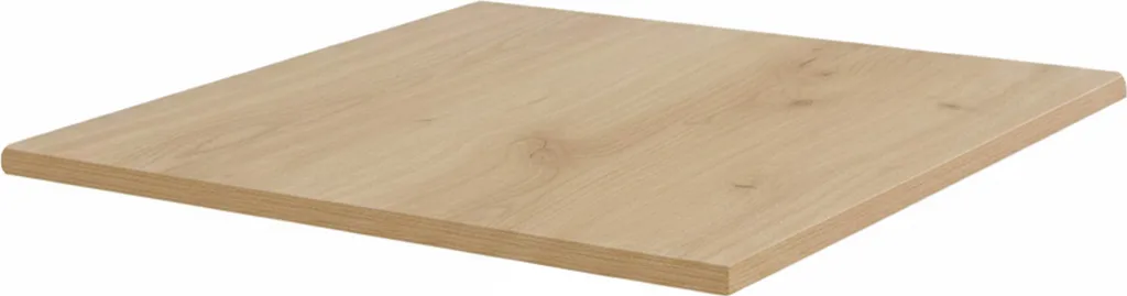 Piano Tavolo Oviala Haussmann 60x60 Legno Chiaro Laminato Pressofuso