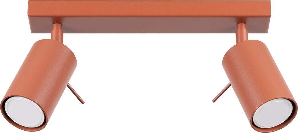 Plafond RING 2 roter Ocker 2xGU10 10W Stahl 17x6x30cm Sollux Lighting