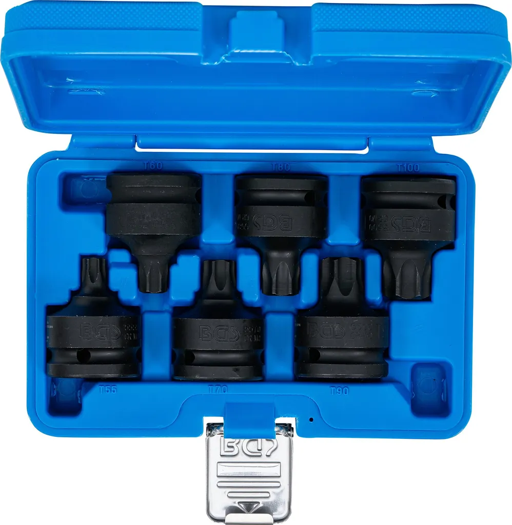 Coffret de Douilles Tournevis Torx Résistant pour Clé à Choc 3/4 BGS - 4