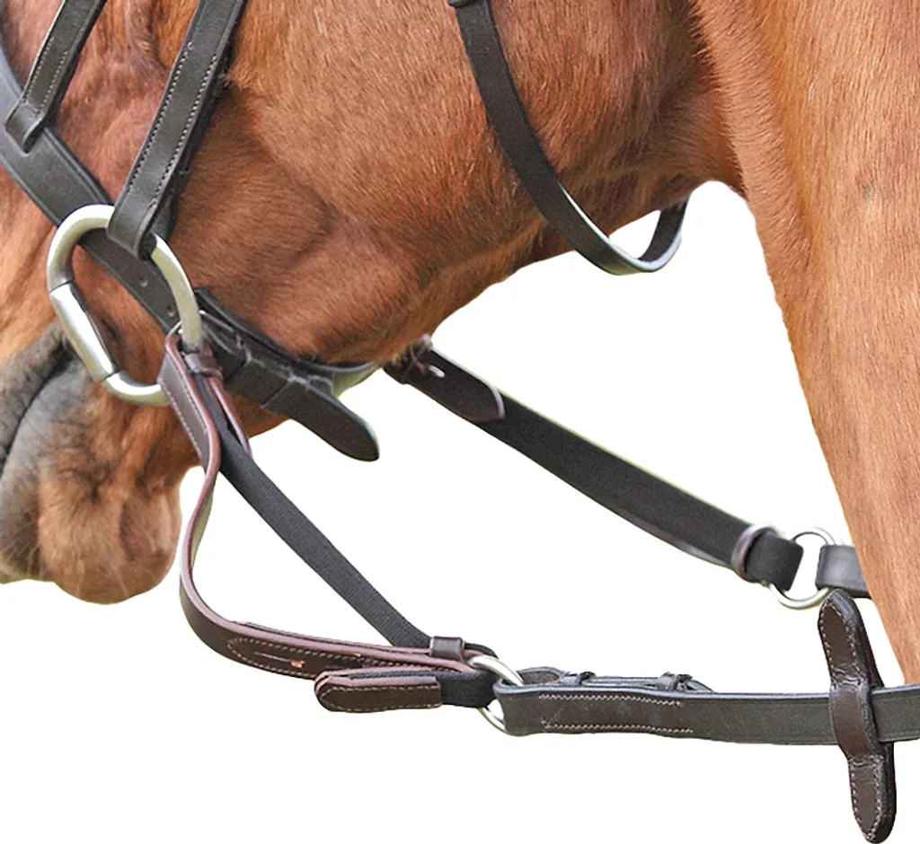 Redini Flessibili Shires ER296 Cuoio Avana per Cavalli Cob/Full