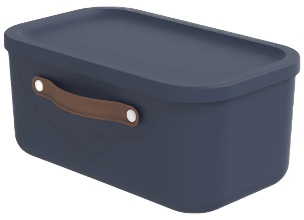 Boîte plastique 12L Maloja bleue idéale pour organiser vos placards