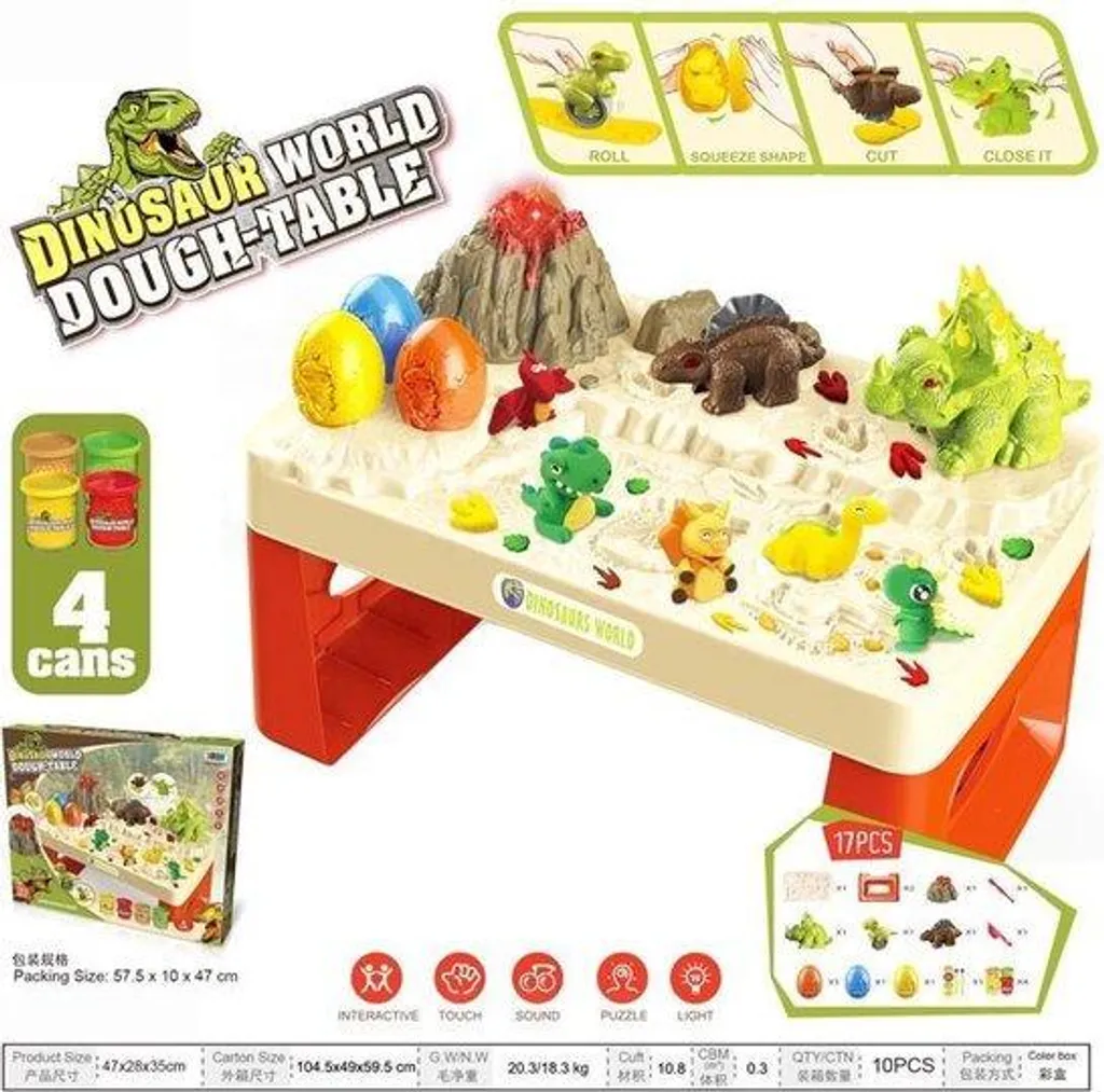 Table de jeu éducative dinosaure pour occuper les enfants à la maison