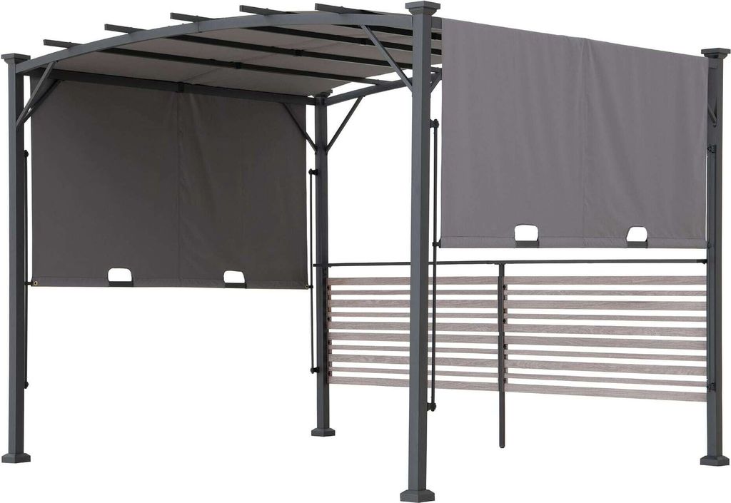 Sunjoy Stoff Whirlpool Pergola / Pavillon 3x3 Titov - 270cm x 300cm, grau