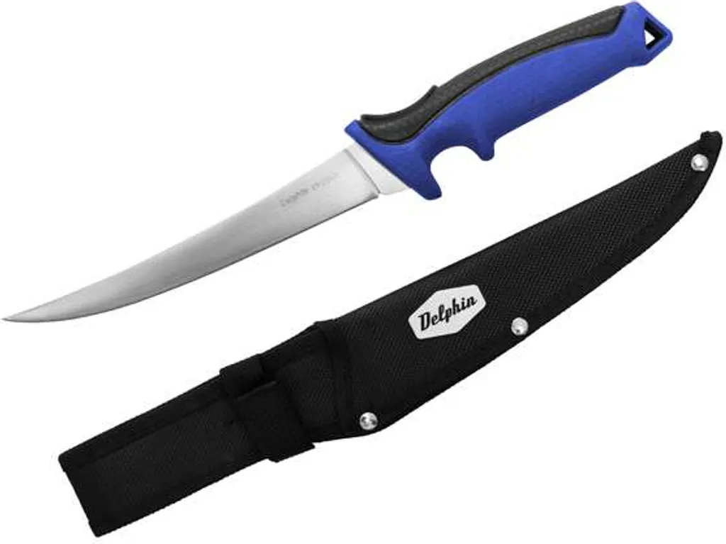 Couteau pour la pêche Delphin ERGONO 18 cm - Idéal filetage et appâts