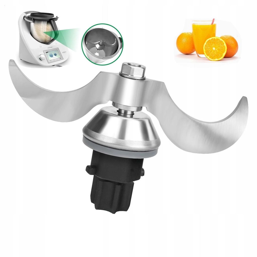 Teigmesser für Thermomix TM31, Edelstahl Teigmischmesser, Produktbild 