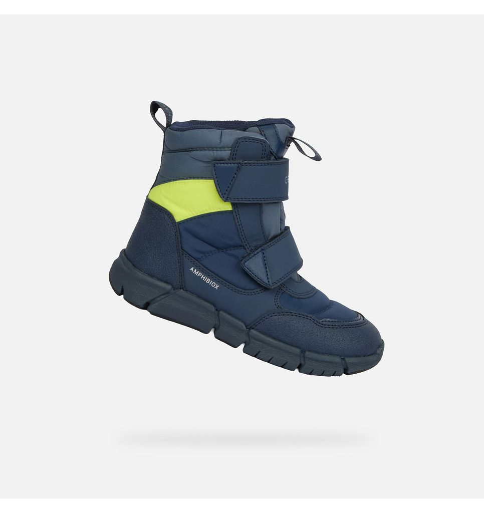 Geox Dunkelblaue Winterschuhe für Jungen, Flexyper Boy B ABX 32