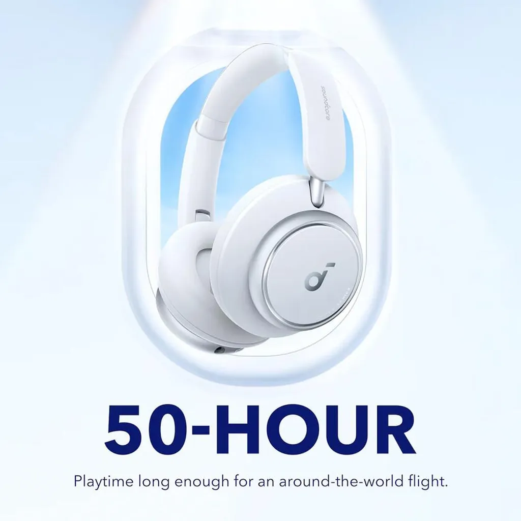 ANKER Soundcore Space Q45 ホワイト Casque voyage Space Q45 Anker Soundcore blanc Bluetooth idéal