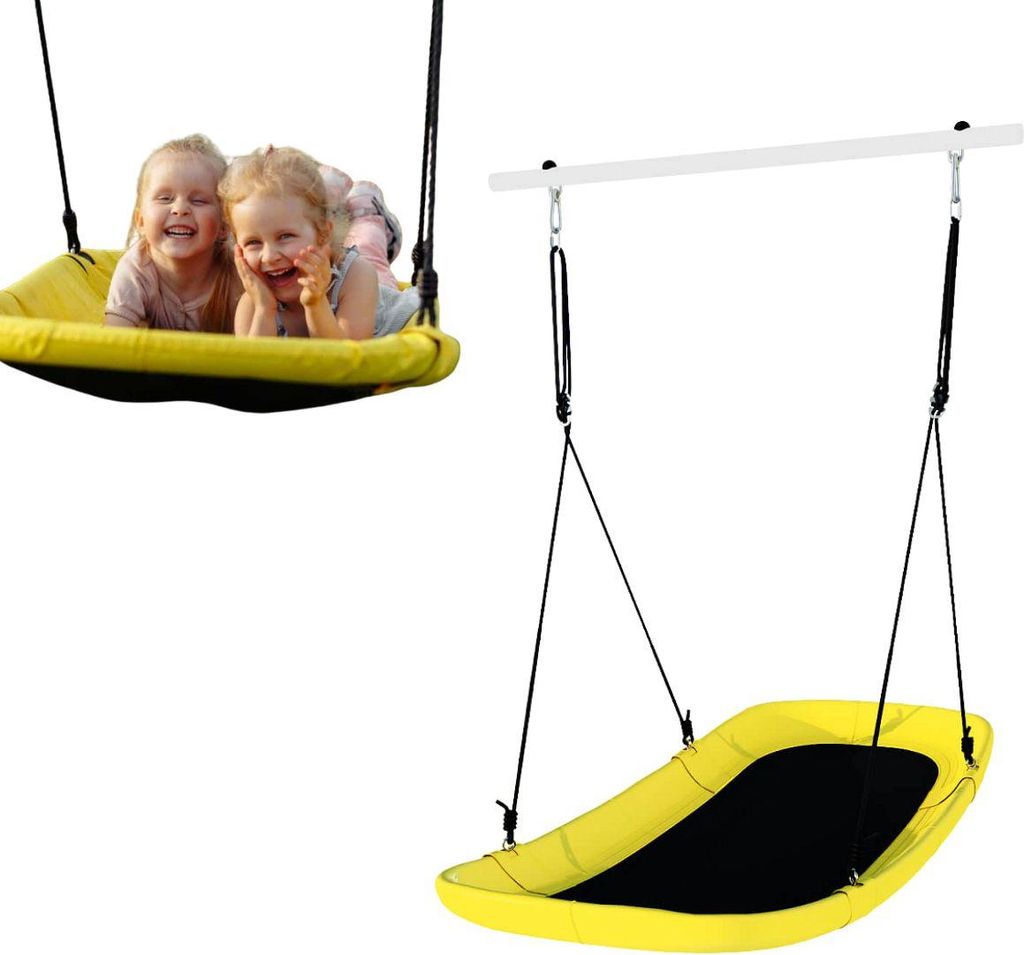 Schaukelliege Comet gelb, ergonomisch, 170x68 cm, wasserdichtes Oxford-Gewebe, 100 kg