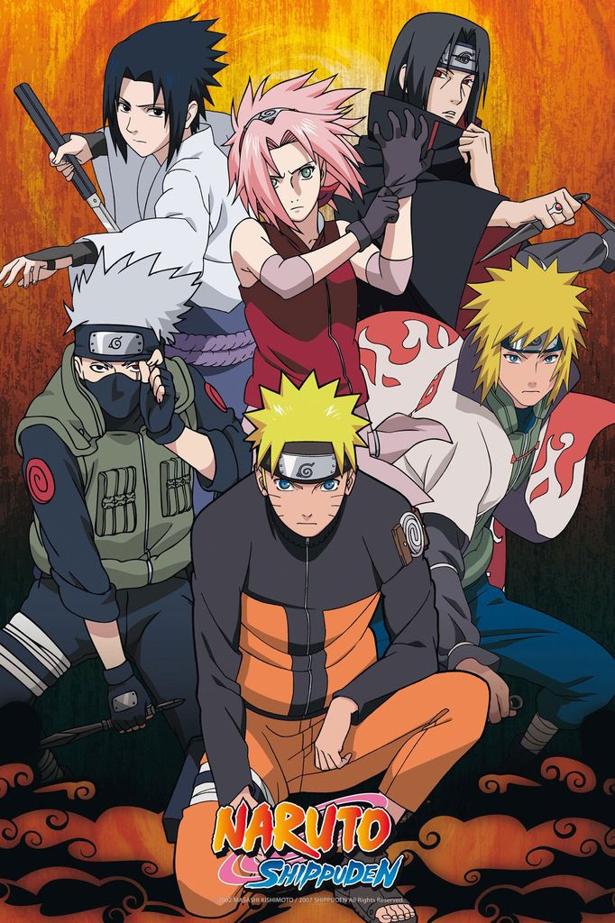 Naruto Shippuden - Gruppo - Poster Anime formato poster Immagine del prodotto 