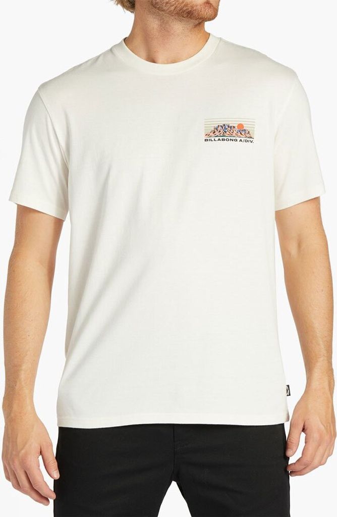Billabong Length Kurzarm-t-shirt Weiß S Mann Weiß S