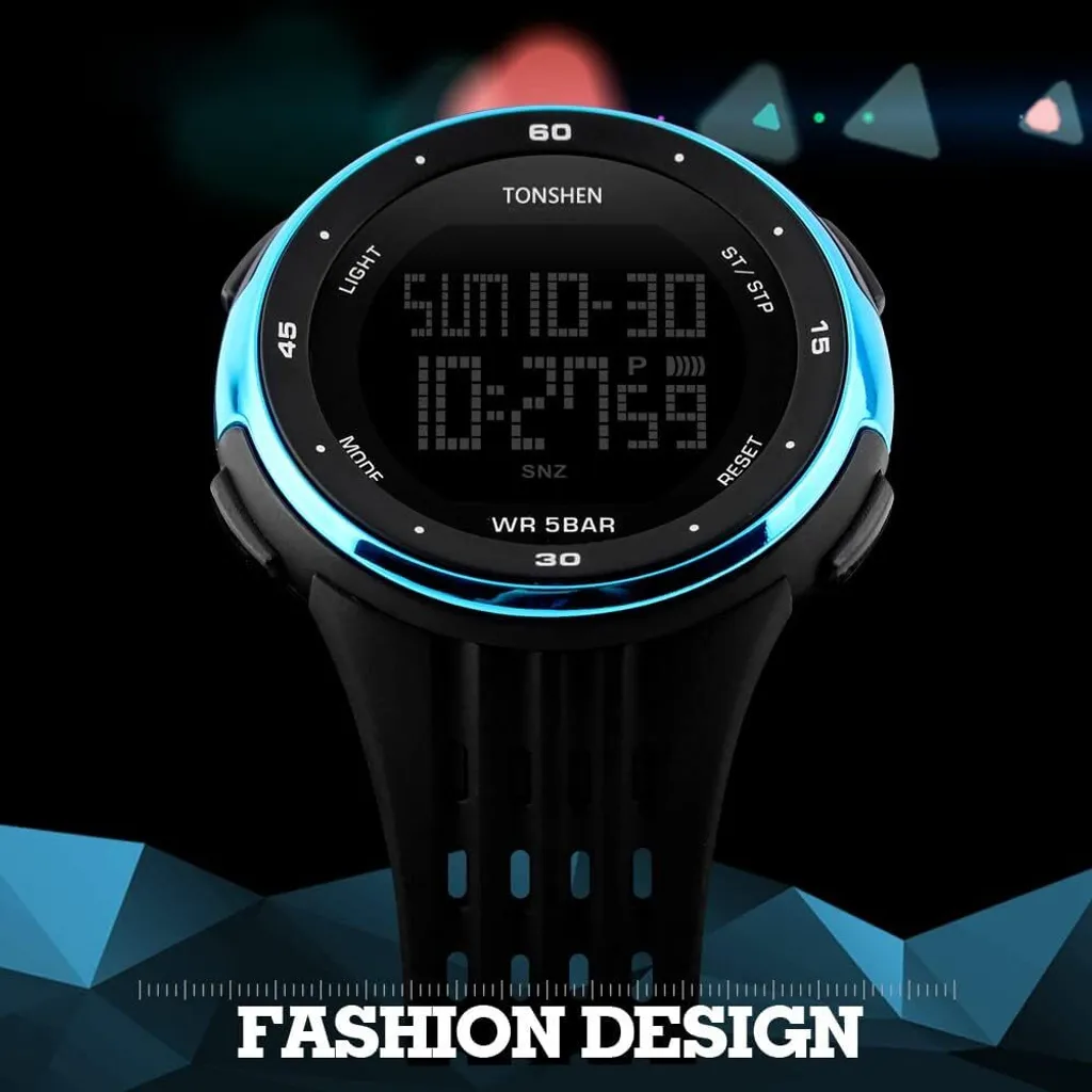Orologio Digitale Multifunzione LED 50M Waterproof - Tech Sport - 6