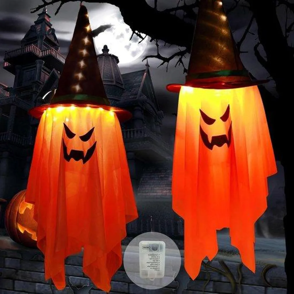 Guirlande lumineuse Halloween 1m : fini les câbles trop longs avec 8 modes