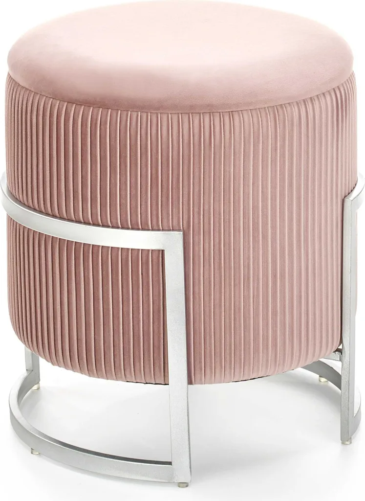 Chaise de coiffeuse rose clair Cricket Halmar avec coffre de stockage