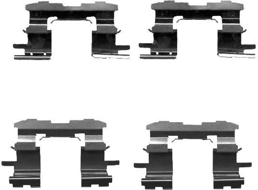 HELLA 8DZ 355 203-101 Kit d'Accessoires Frein Avant TOYOTA Yaris P1