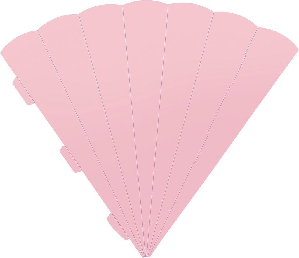 Schultüte Karton Eck 69cm rosa Produktbild 