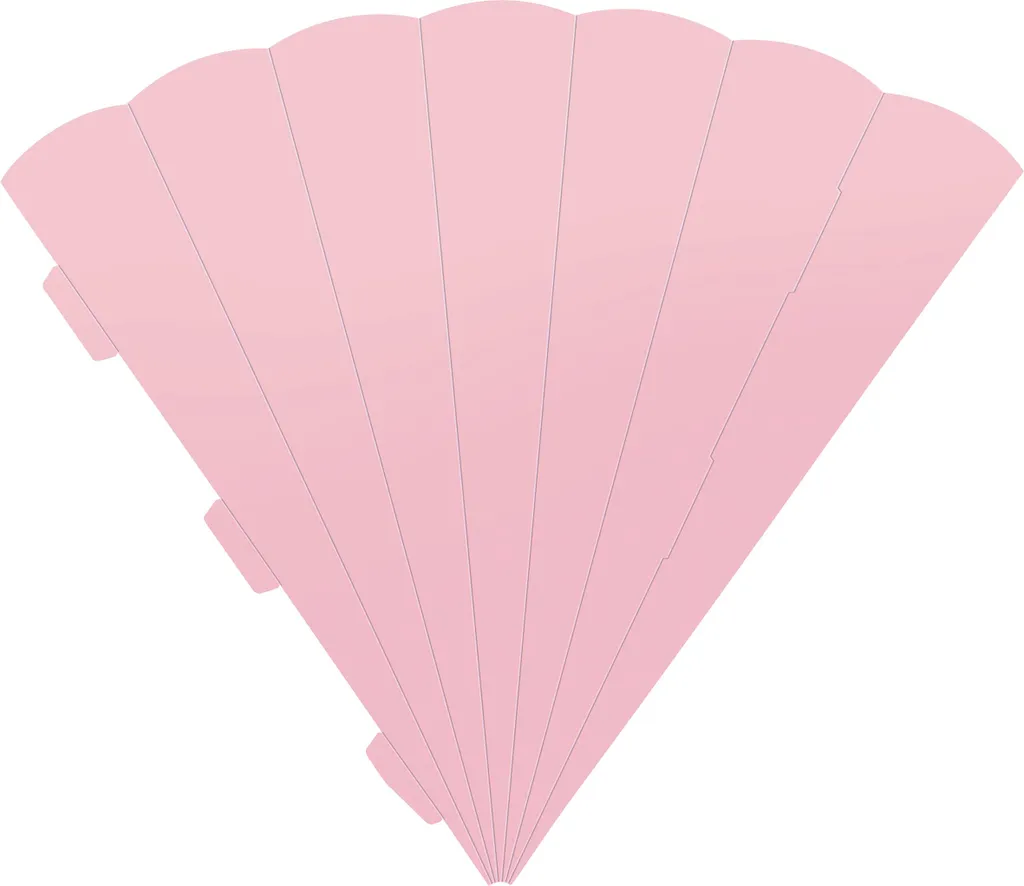 Schultüte Heyda 204870122 cornet rose 69 cm robuste en carton hexagonal