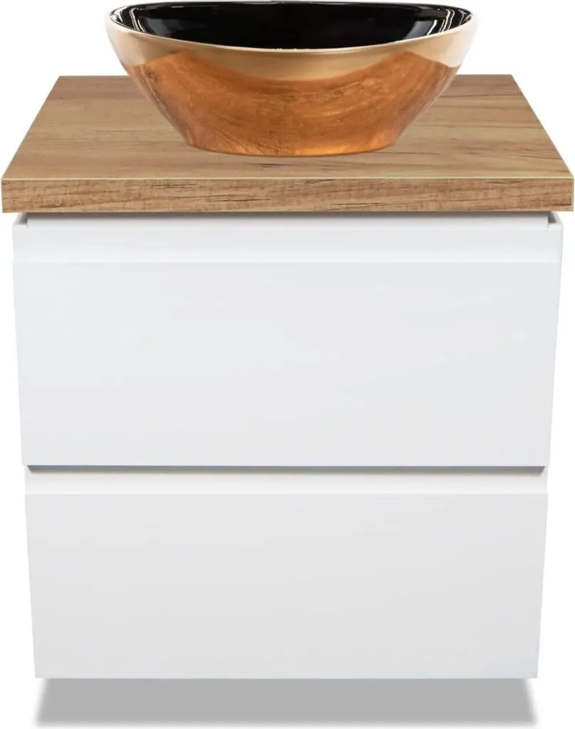 Meuble Salle de Bain 60cm Blanc : Solution de Rangement et Vasque Chic