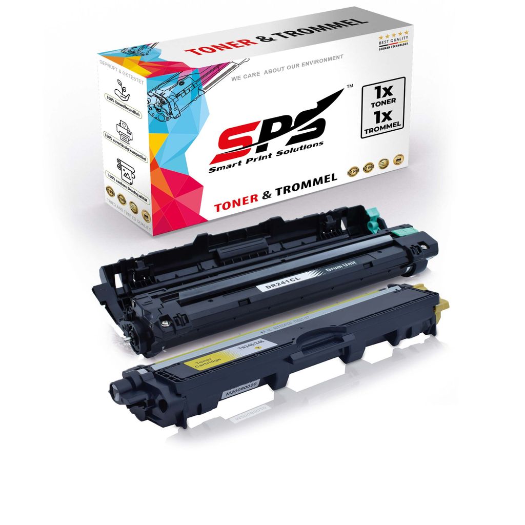 1x TN245 TN246 Toner Gelb + 1x DR241 Drum Unit kompatibel für Brother MFC-9142CDN Brother DR241 Brother TN245 TN246 MFC-9130 MFC-9130CW MFC-9131 M...