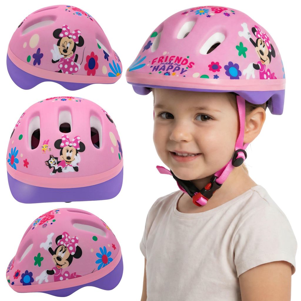 DISNEY Minnie Mouse Minnie Mouse Kinder Fahrradhelm für Mädchen, verstellbar, Größe 44–48 cm