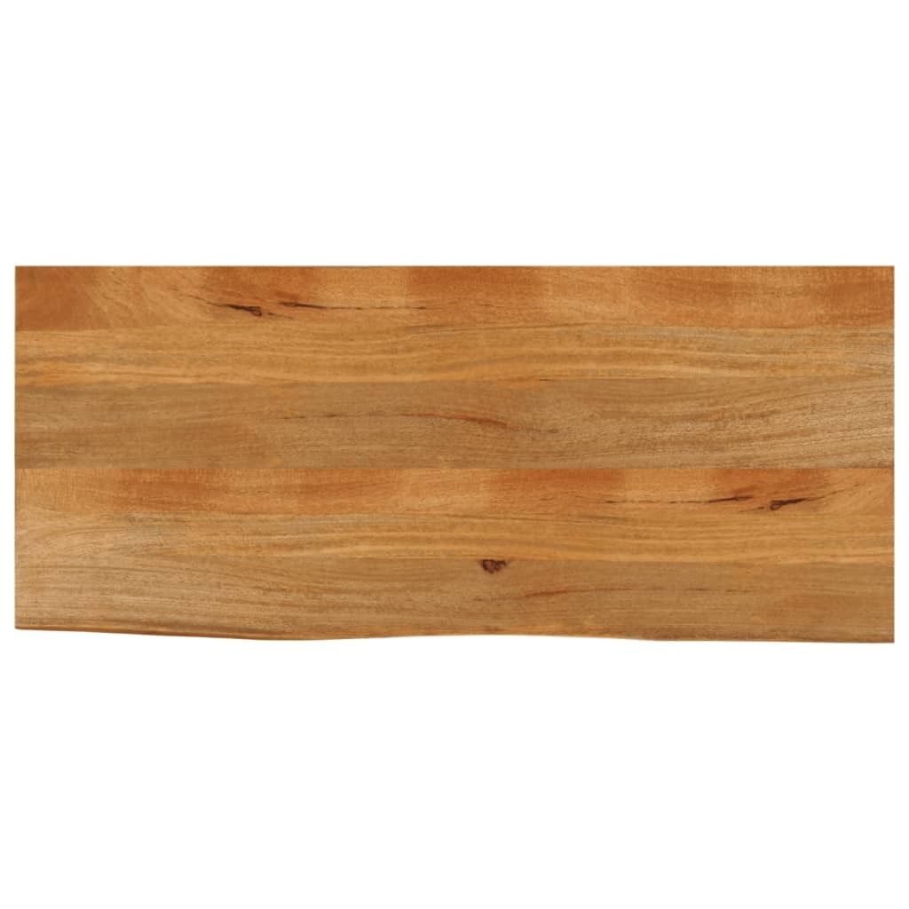 Best Möbel Tischplatte mit Baumkante 140x60x3,8 cm Massivholz Mango - Tischplatten Cloris Neu2782186 1parcel