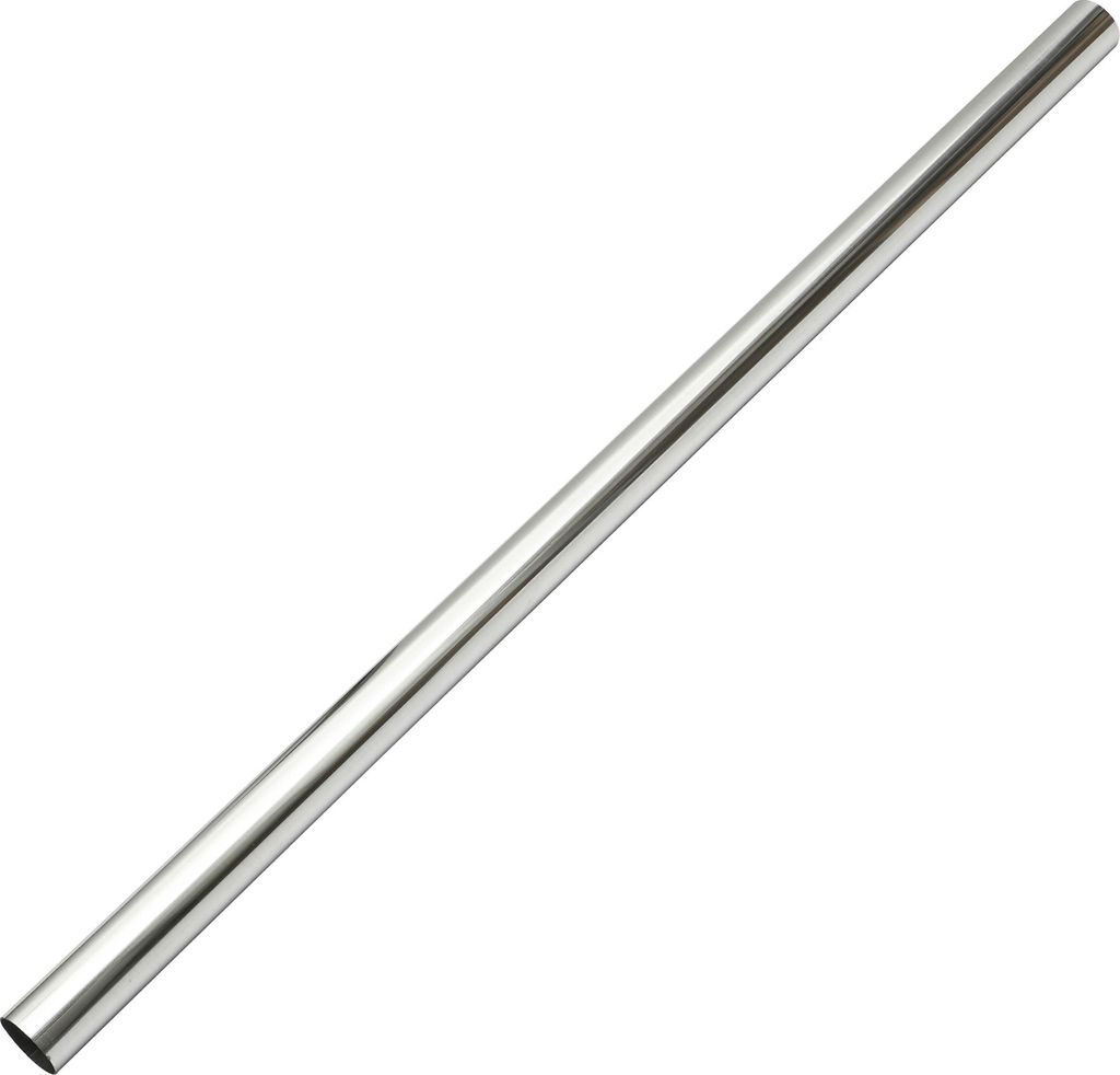 Auto-Mandrel-Auspuffrohrrohr langlebig 48" Länge 2'' OD Gerades Auspuffrohr DIY-Anpassung 0 Grad modifiziertes Rohr T304 Edelstahl Silberton