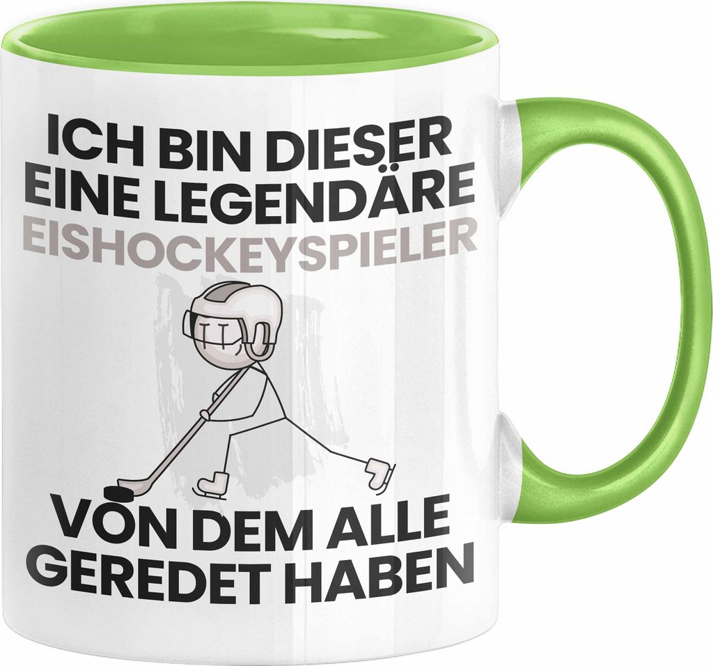 Eishockeyspieler Geschenk Tasse Lustige Geschenkidee Geburtstag für Eishockeyspieler Ich Bin Dieser Legendäre Eishockeyspieler Von Dem Alle Gered...