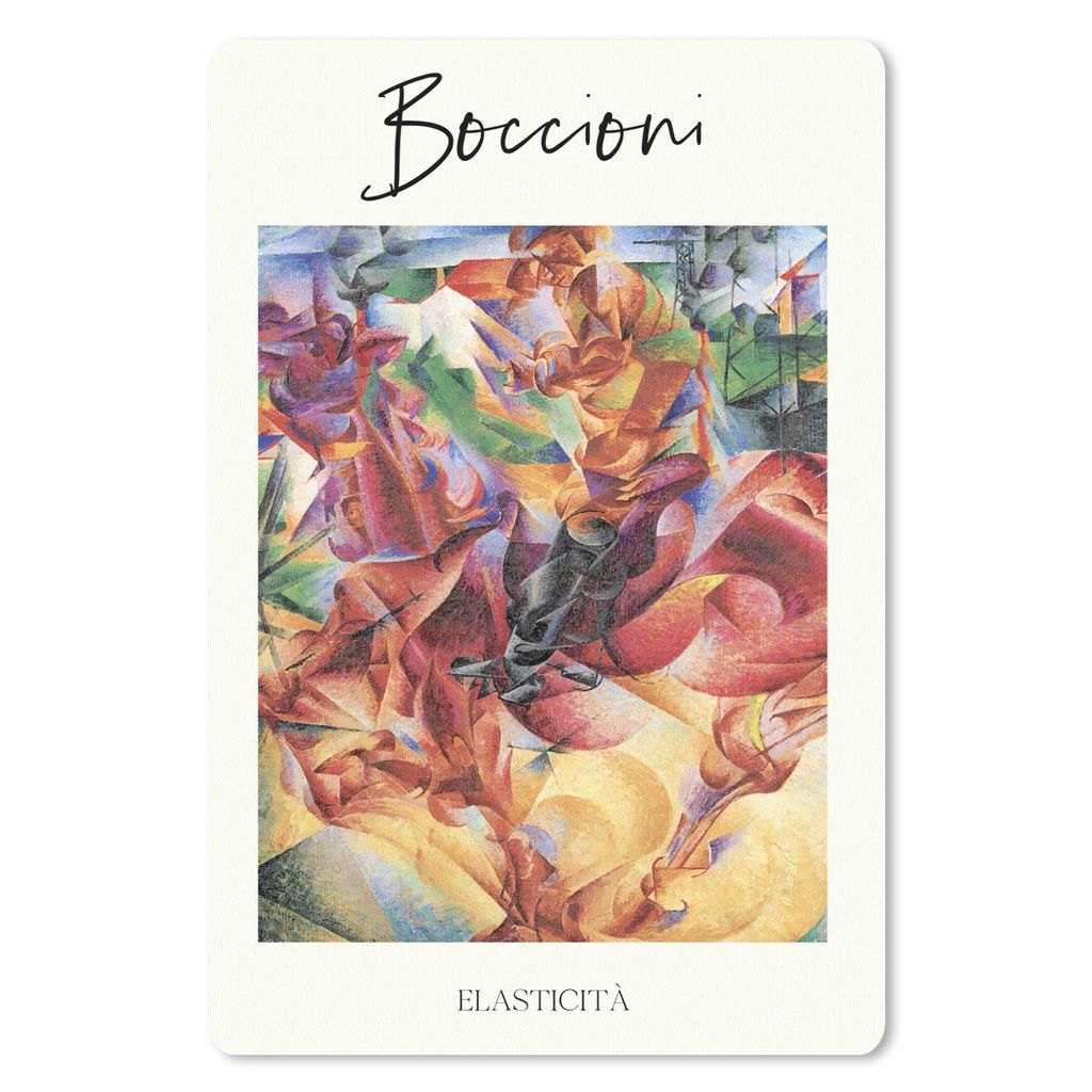 MuchoWow Mauspad Mousepad Kunst - Malerei - Umberto Boccioni - Elasticità 40x60 cm - Mousepads - Maus Mat - Pad - Mausunterlage - Schreibtisch A...
