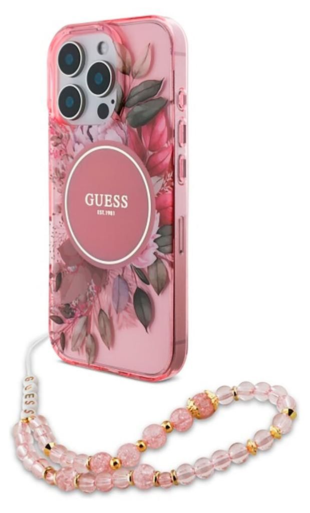 Etui GUESS na telefon iPhone 16 Pro Max, Guess IML Flowers Zdjęcie produktu 