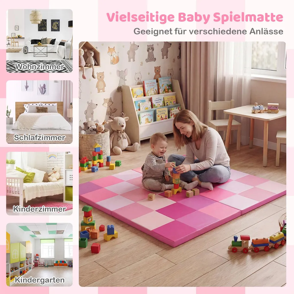 Tapis de jeu imperméable et facile à nettoyer pour bébé - 8