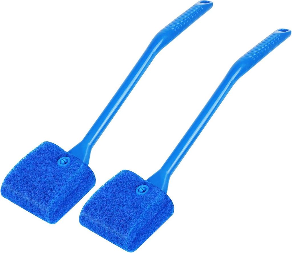 Aquarium Reinigingsspons Borstel - Dubbelseitig - Wiederverwendbar - 40CM Lang - Zwei Stück Aquarium reinigen