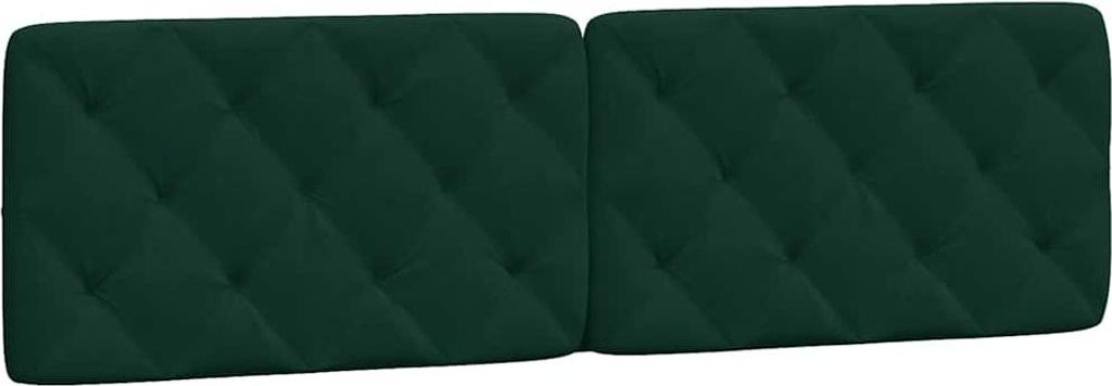 vidaXL Kopfteil-Kissen Dunkelgrün 180 cm Samt